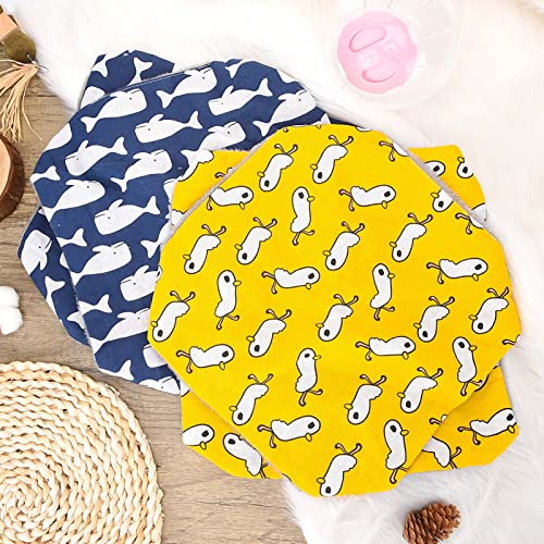 Xinrui 2 Pack Ferret Rat Hammock, Guinea Pig Cage Accessories, 13.7X13.7 Inches,Pet Cage Hanging Bunkbed Hammock For Small Animals, Guinea Pig, Ferret, Kitten, Squirrel, Chinchilla, Rat(Blue, Yellow) #TOP3