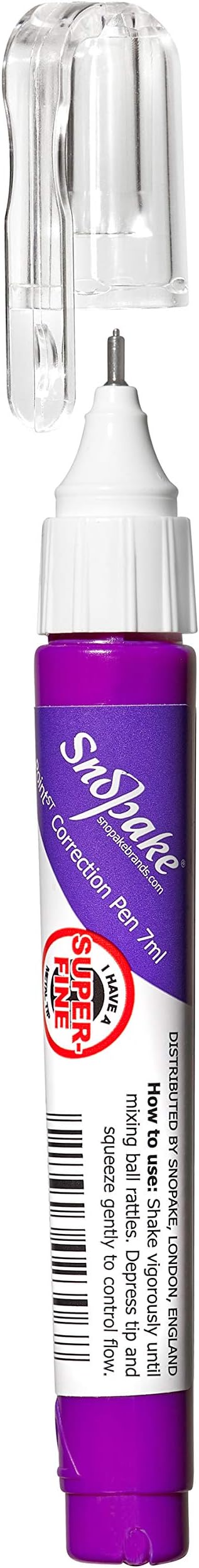 Snopake Pinpoint Correction Pen 7 ml Pen [Pack of 1]