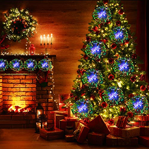 Ldcx 4 In 1 Starburst Sphere Light Rechargeable, 1800Mah Usb Power Bank Firework Led String Lights, 8 Mode Waterproof Fairy Lights With Remote For Christmas Party Patio Garden Decoration Colorful #TOP1