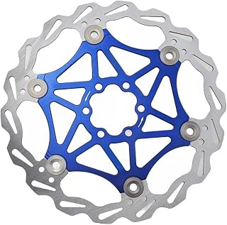 Freno de disco flotante de acero inoxidable de 160 mm para ciclismo de montaña diseñado para una óptima eficiencia de frenado (azul 180)