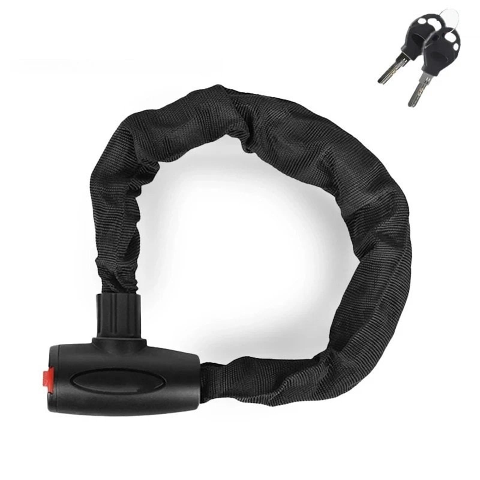 Chain Lock Security Bicycle Chain Lock Portable Anti-Theft MTB Mountain Bike with 2 Keys Motorbike Lock(Length 60cm)