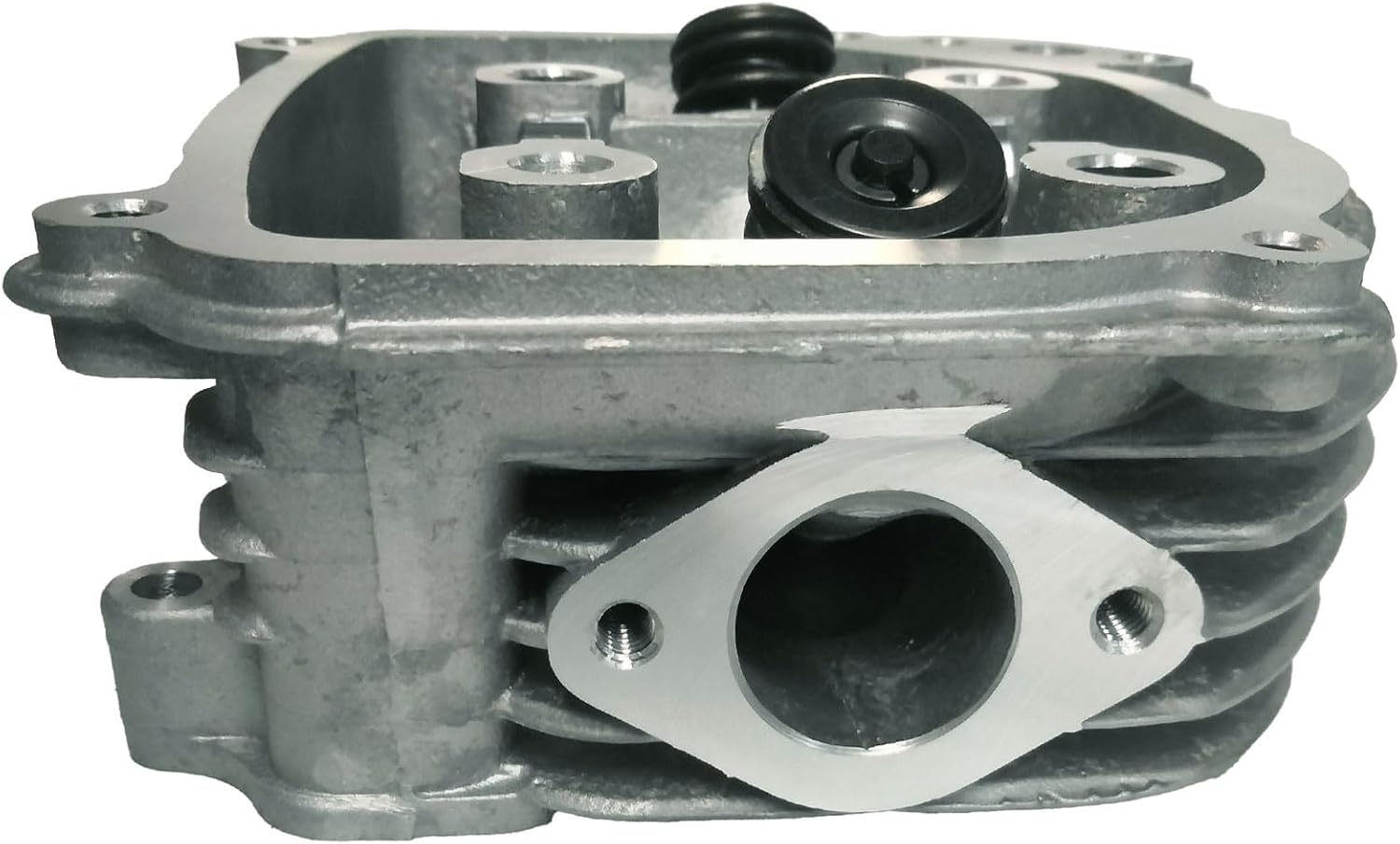 150cc Complete Cylinder Head for 149 cc 4-stroke Engine with 8mm exhaust studs. An OEM Part For Wolf Brand Scooters 149cc Scooters. May also fit other ZNEN Chinese Scooters, ATVs, Mopeds, Etc.