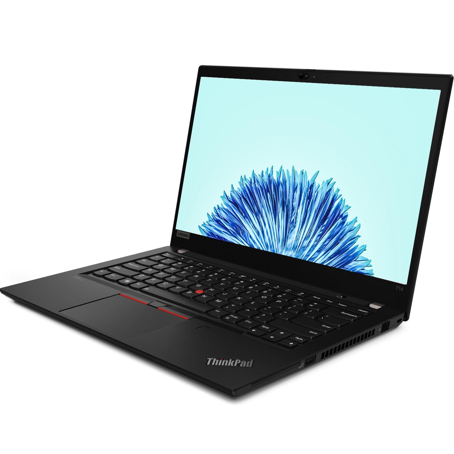 Lenovo ThinkPad T14 Gen 2 Ordinateur Portable, 14" FHD (1920 x 1080), Intel Core i5-1135G7, 16 Go de RAM, SSD de 256 Go, Clavier QWERTY Américain, Webcam, Windows 11 Pro (Reconditionné)