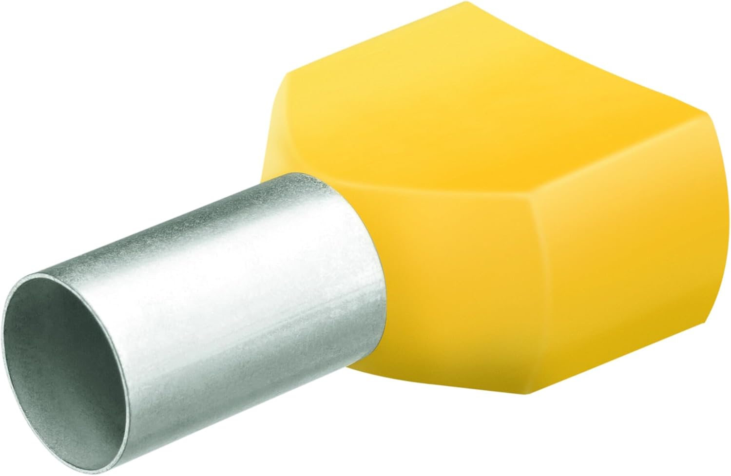 97 99 376 Twin Wire-End Ferrules with Plastic Collar 2x6mm 50 Pcs. in Yellow