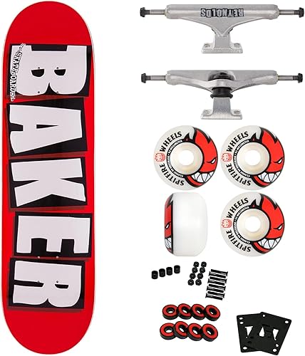 Miniatura 1 de Baker Patineta completa de 85 pulgadas con reynolds independientes 149 camiones ruedas Spitfire de 2047in rodamientos ABEC 5 elevadores hardware