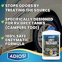 Vista 2 de Tratamiento y limpiador de tanque de agua gris RV, desodorante enzimático para desagües de fregadero para tanques grises de caravana