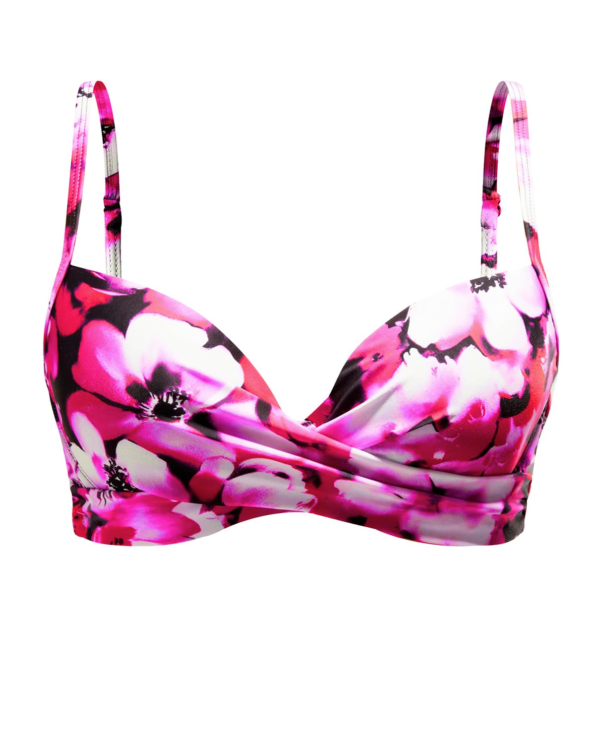 Aqua Eve Women Underwire Bikini Top Only Push Up Swim Top Bra Swimsuit Tops Padded Bathing Suit Top