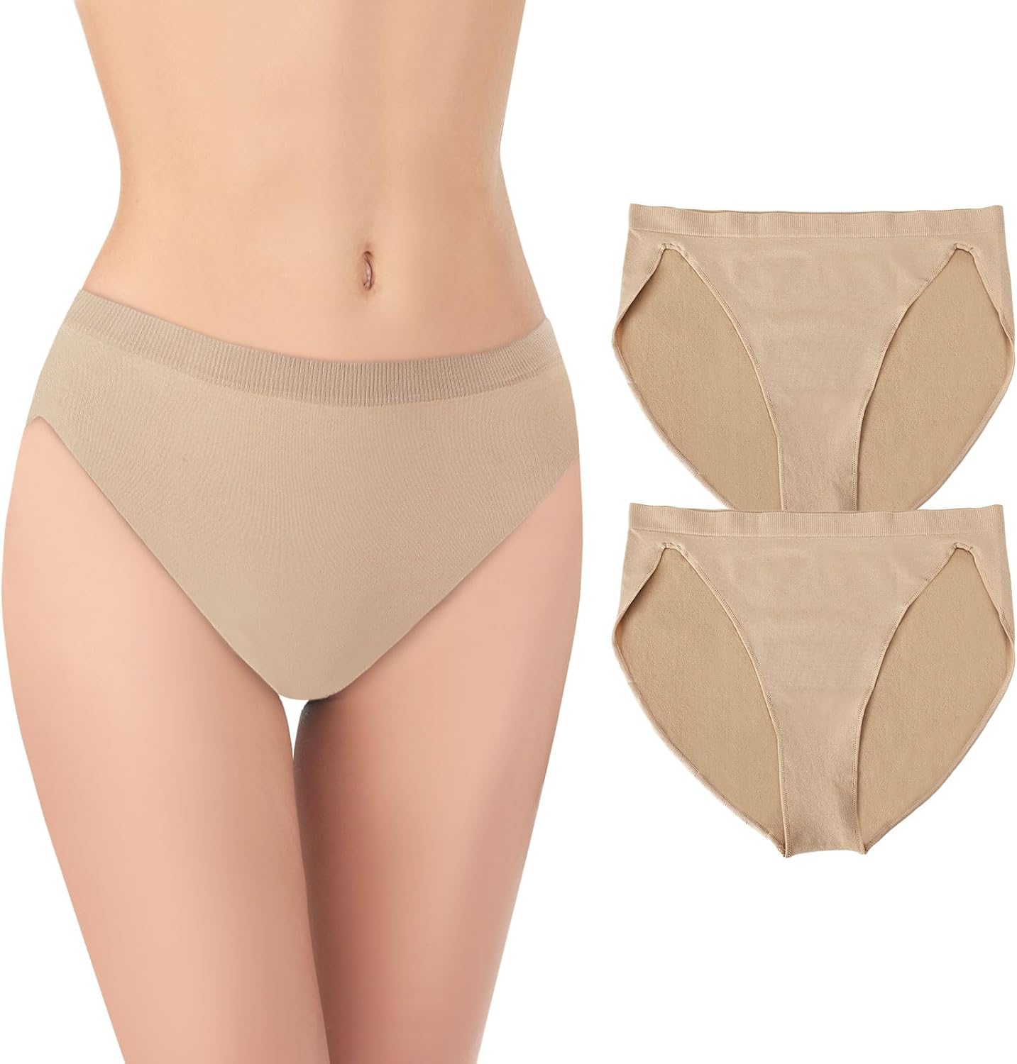 Nude Dance Underwear Women and Girls Ballet Briefs Dance Undergarments Seamless Gymnastics Underpants