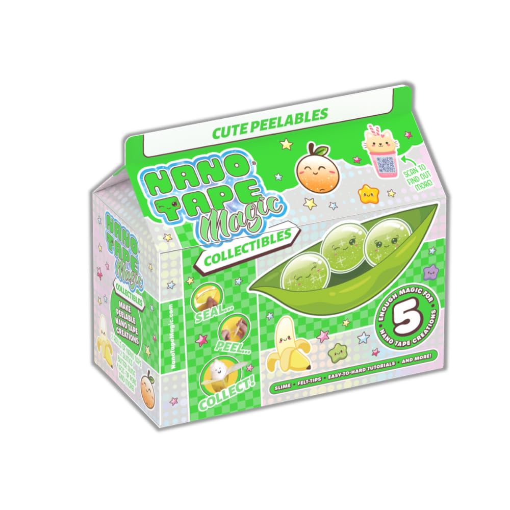 Nano Tape Magic Collectibles Cute Peelables Kit - Arts and Crafts Toys for Children - Nano Tape Bubbles Set - Birthday Presents for Girls - Kawaii Art Project for Kids - Complete Beginners Set