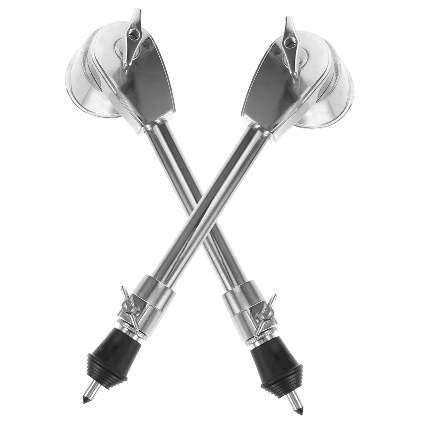 DECHOUS 2pcs Drum Leg Accessories Tom Leg for Drum Percussion Drum Stands Bass Drums Legs Leg Bracket Drum Accessories Drum Parts Drum Supports Drum Legs Drum Floor Legs Silver Metal