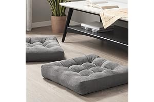 Meditation & Yoga Floor Cushions, Ultra Soft Floor Seating Set of 2...
