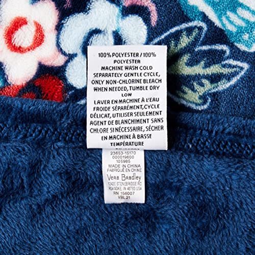 Vera Bradley Women's Fleece Plush Throw Blanket, Rose Toile, 80 X 50 #TOP2