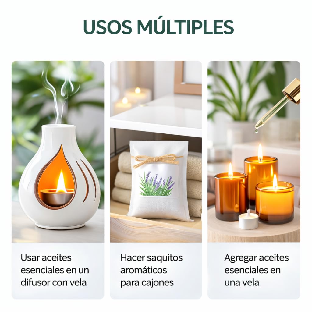 Aceite Esencial de Lavanda 100ml Aceite de Lavanda Matural Favorece el Sueño Orgánico Sin diluir Relajación Masaje Corporal Cuidado de la Piel Difusor Baño