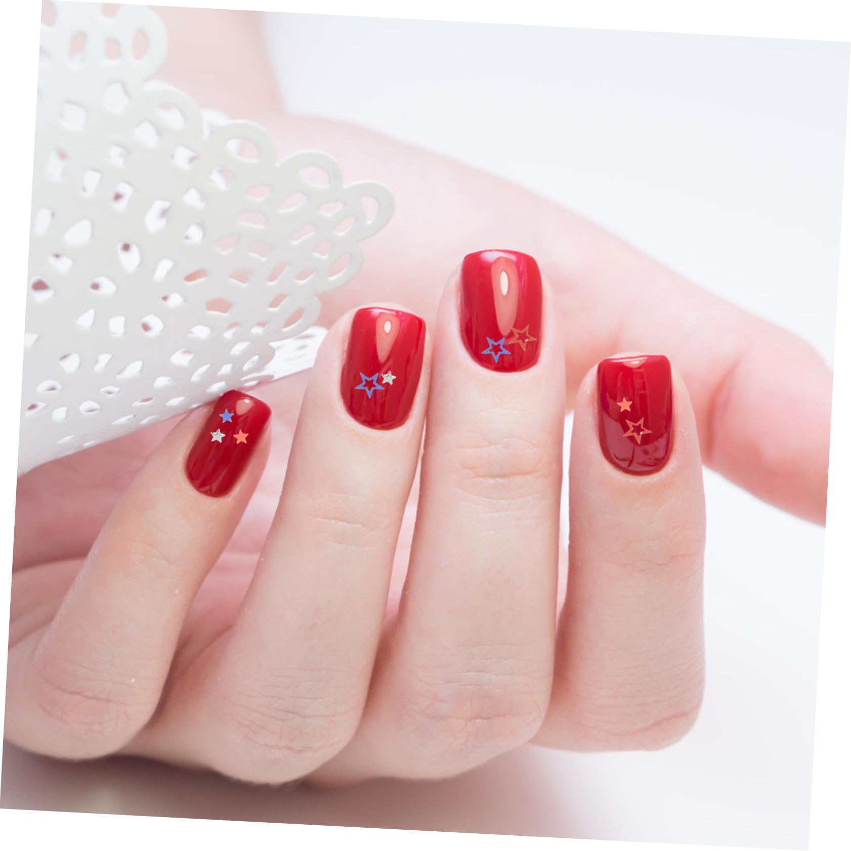 Healeved 4 Set Paillettes Pentagramma Paillettes Per Il Trucco Degli Occhi Neon Adesivi Gel Paillettes Per Unghie Scaglie Di Glitter Per Unghie Accessori Per Unghie Plastica 6 Scatole*4