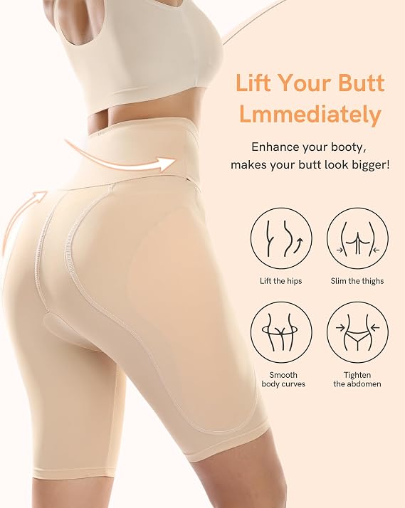 Hip Pads Shapewear Tummy Control Padded Underwear For Women Butt Lifting Panties Curvy Faja Body Shaper Bbl Shorts