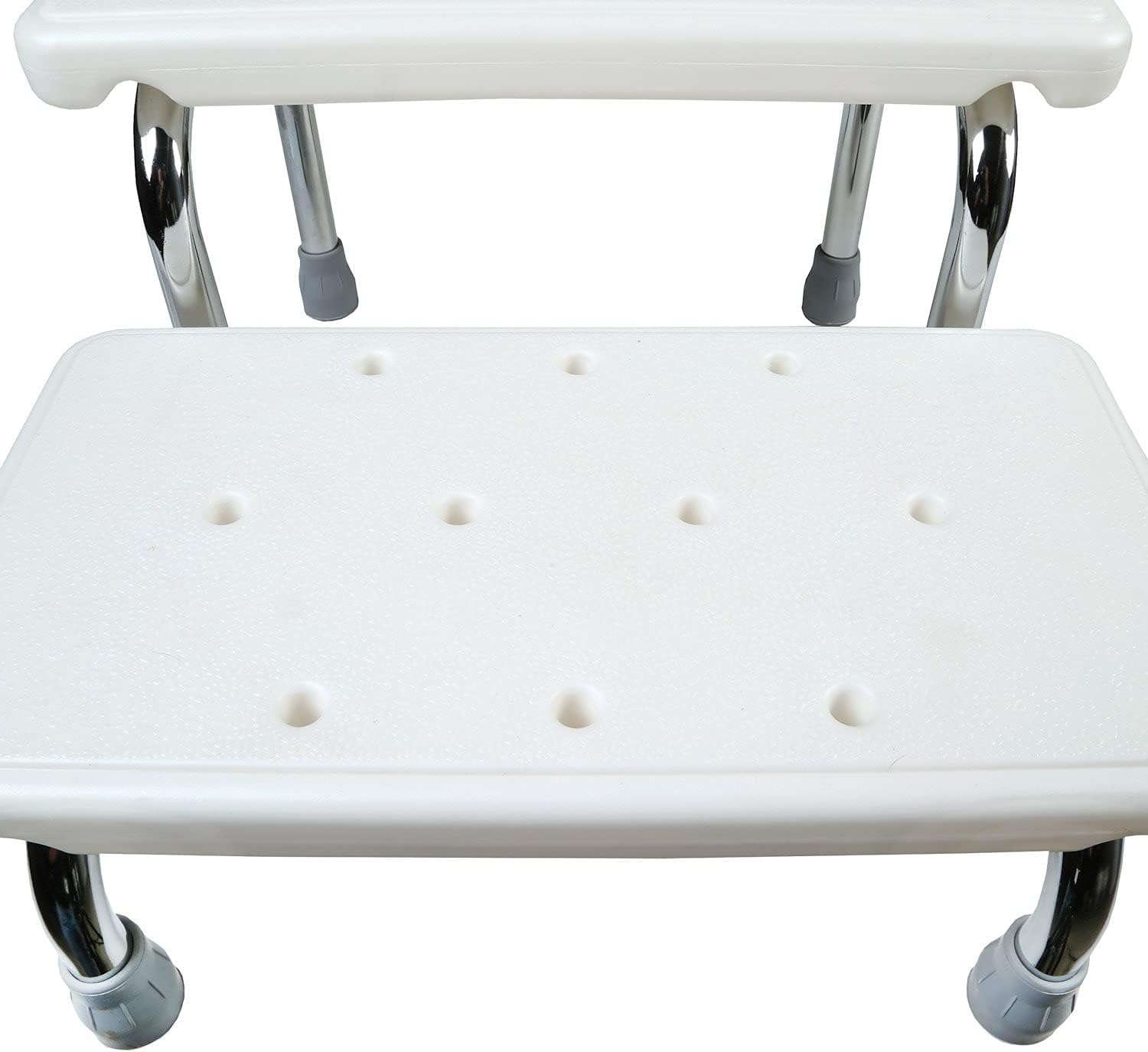 Safety Bath Steps - 2 Stairs - Steel Frame Non-Slip Rubber Feet