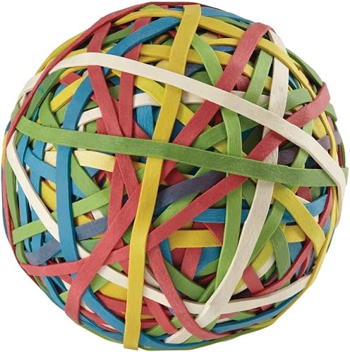ACCO 72155 - Pelota de goma, aproximadamente 275 bandas de goma, surtidas, paquete de 5