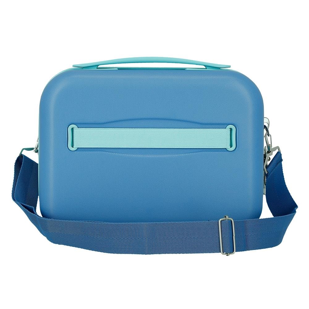 Joumma Disney Travelling with Stitch Nececer adaptowalny niebieski 29 x 21 x 15 cm twardy ABS 9,14 l 2,8 kg, niebieski, jeden rozmiar, krawat, możliwość dopasowania, NIEBIESKI, Jeden rozmiar, Nececer