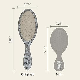 Wet Brush Original Detangler Hair Brush, Silver (Groovy Disco), Ultra-Soft IntelliFlex Bristles, Detangling Bristles Glide Through Tangles (Wet Dry & Damaged Hair), Women & Men