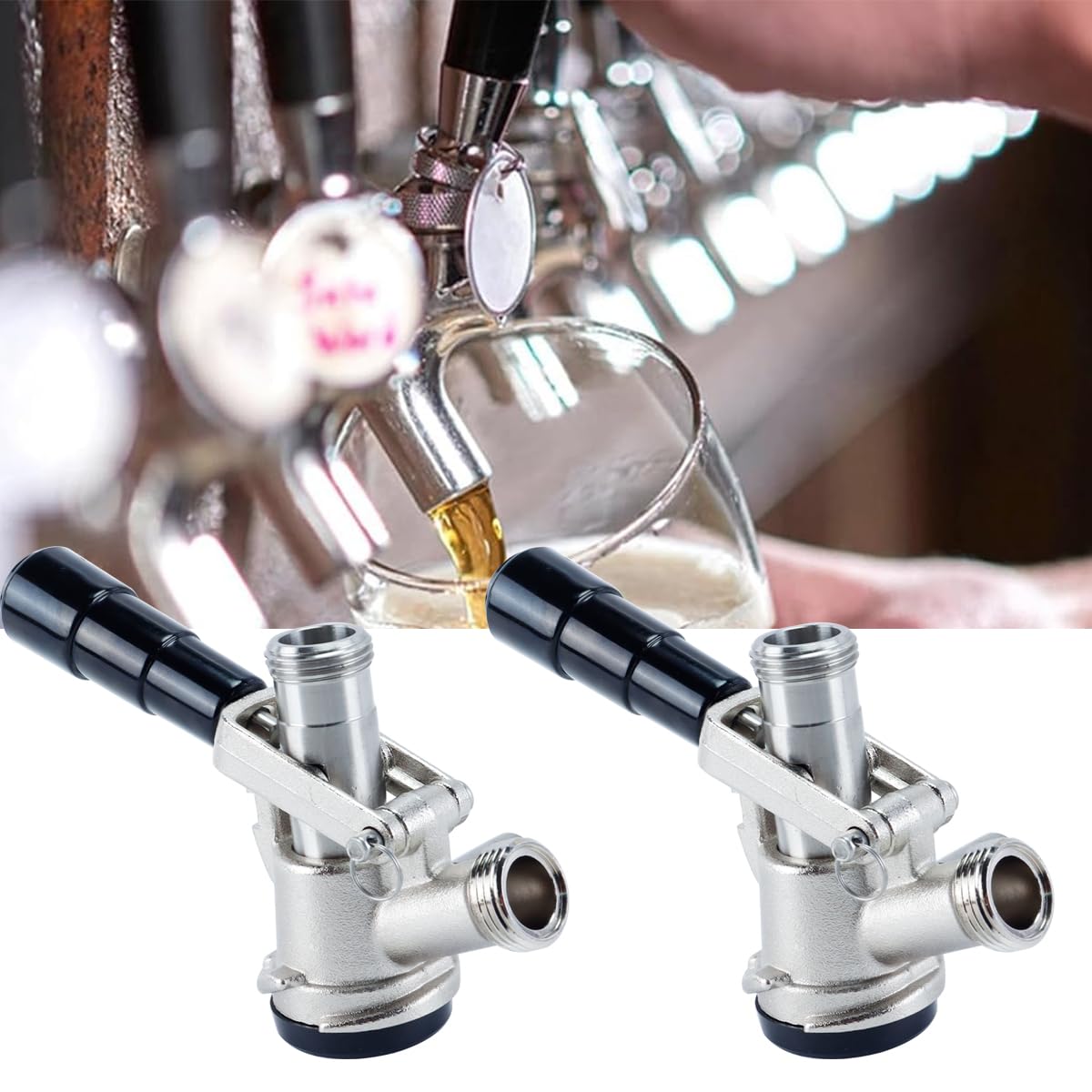 Rubinetto per spillatura birra con testa a spillo G5/8, tipo S, per bar, ristoranti e feste di famiglia