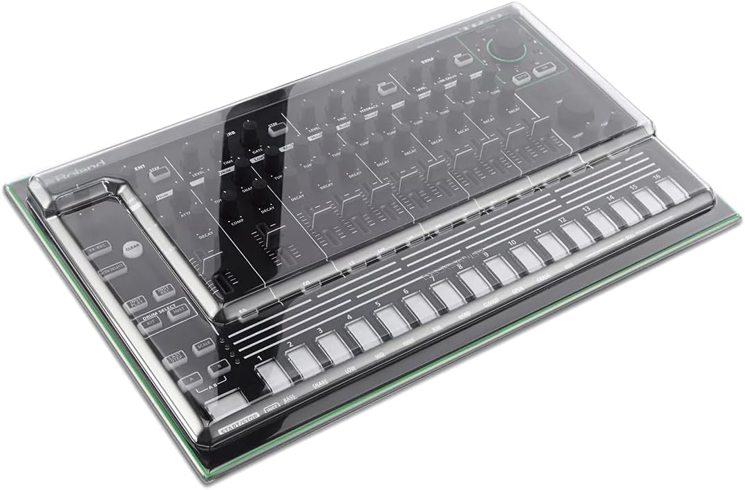 Decksaver DSS-PC-TR8 Impact Resistant Polycarbonate Cover for Roland Aira TR-8