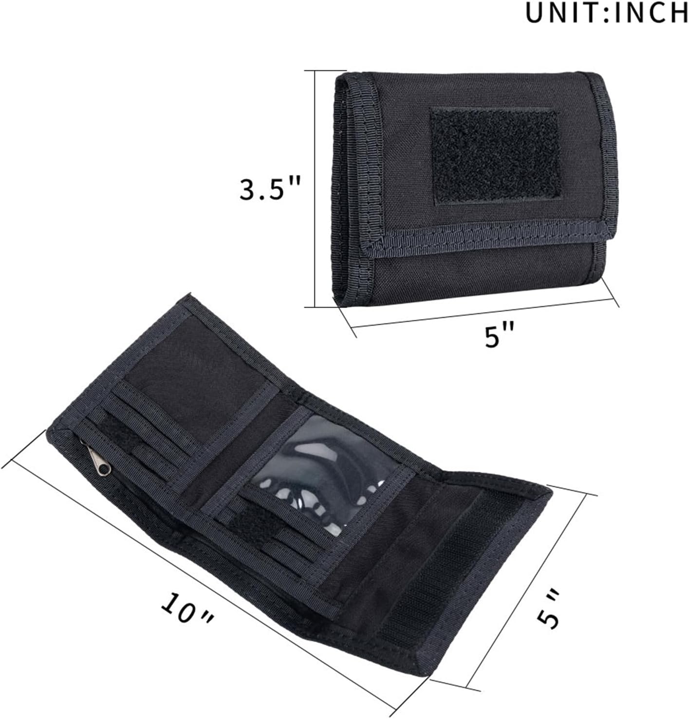 EXCELLENT ELITE SPANKER Nylon Trifold Wallet for Men ID Card Holder Tactical Military Wallet with Coin Pocket Outdoor Wallet - Image 2