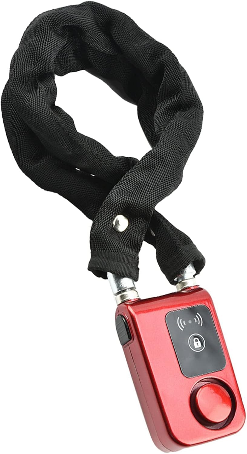 バイク ロック 自転車 鍵 110dBのアラーム 防水 防犯 スマートチェーンロック 盗難防止 自転車 バイク用