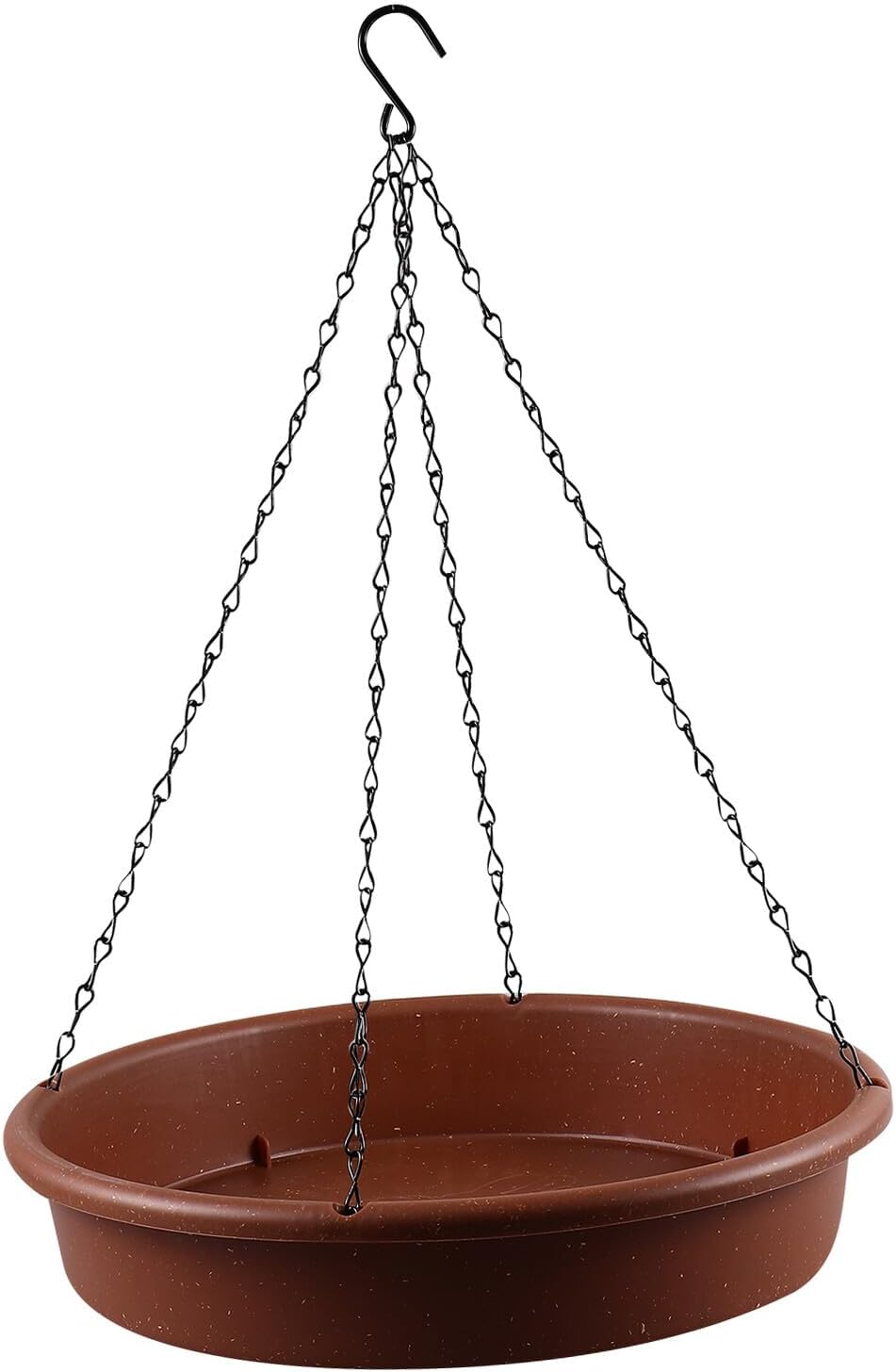 DOITOOL Outdoor Hanging Bird Bath and Feeder with Iron and PP Construction Easy to Clean Smooth Surface Tray for Garden Birds Multi-use Water and Feeding Dispenser for Backyard Wildlife