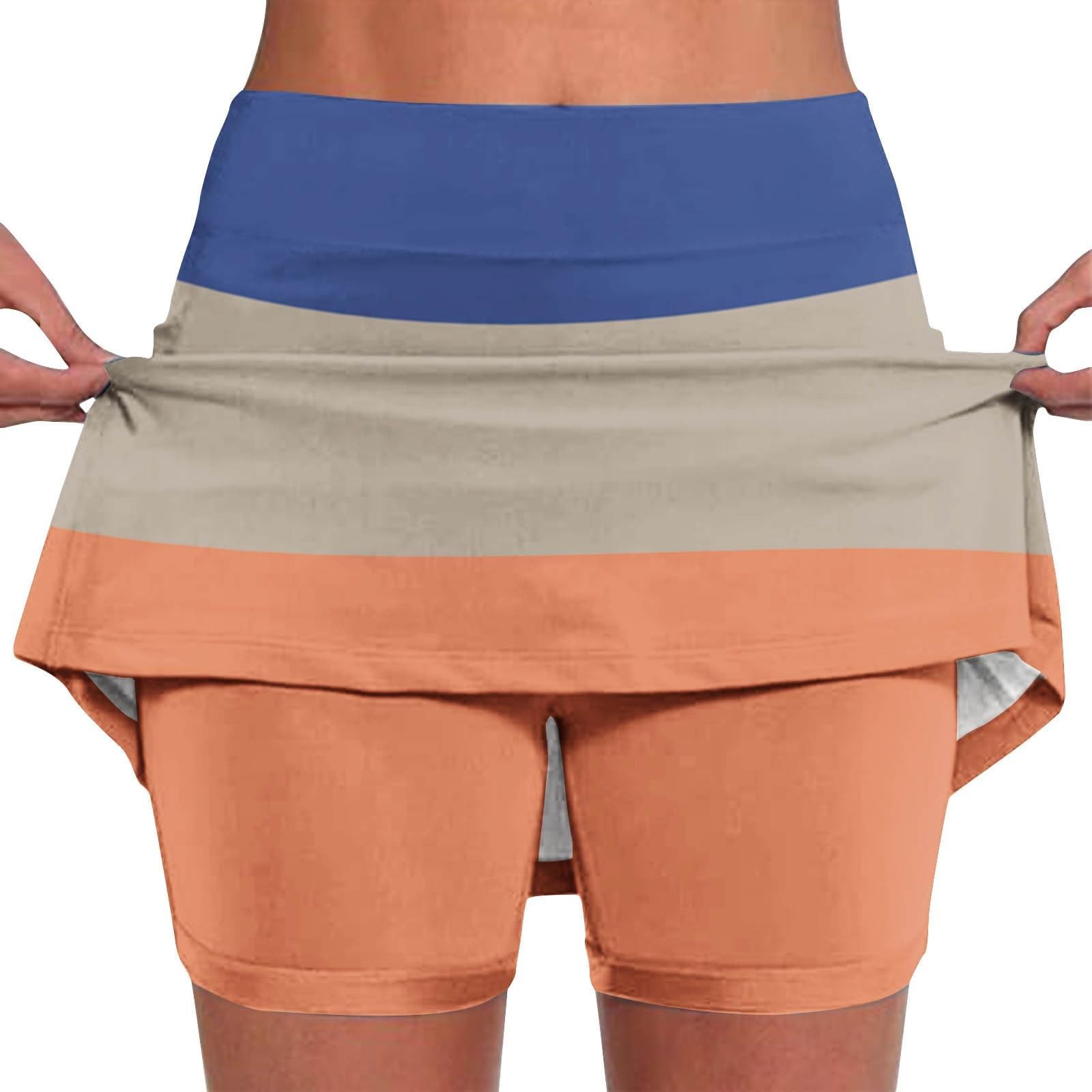 Outlet Angebote Warehouse Deal Damen Rock Mit Hose Drunter 2 In 1 Shorts Rock Mit Short Integriert Sommer Hosenrock Kurz Hohe Taille Tennisrock Damen Grosse Groessen Sale Hose Damen Sale