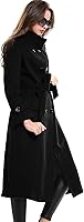 Vista 2 de Escalier - Abrigo de lana para mujer con doble botonadura y cinturones