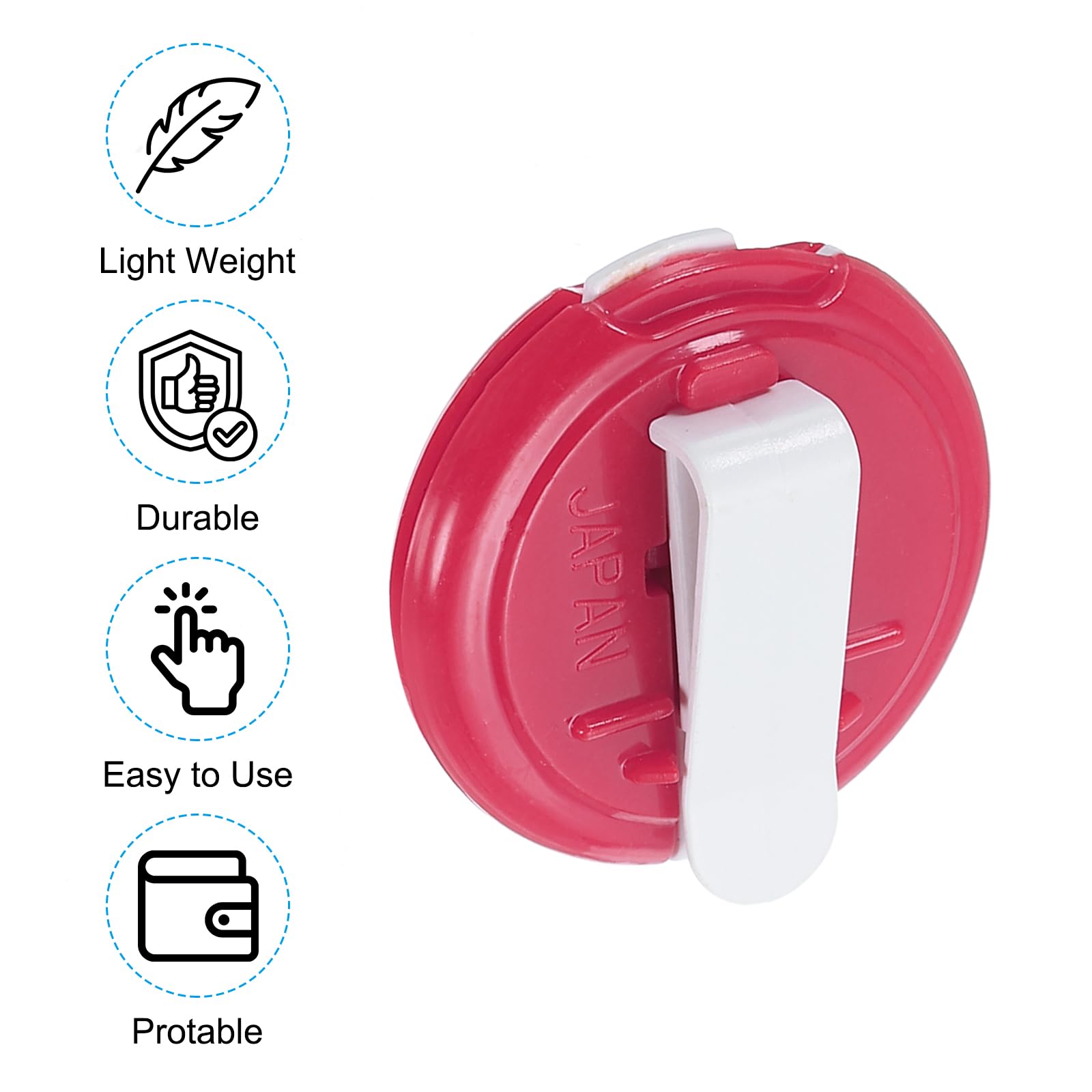 PATIKIL Golf Score Counter, 2 Pack Mini Golf Shot Stroke Attachment Counter Clicker Clip for Golfers Glove Hat Pink White - Image 4