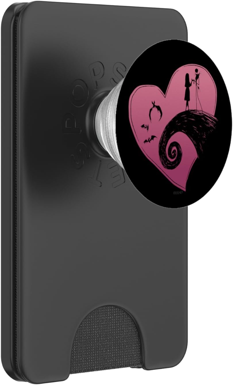 Disney The Nightmare Before Christmas Jack and Sally Heart PopSockets PopWallet for MagSafe