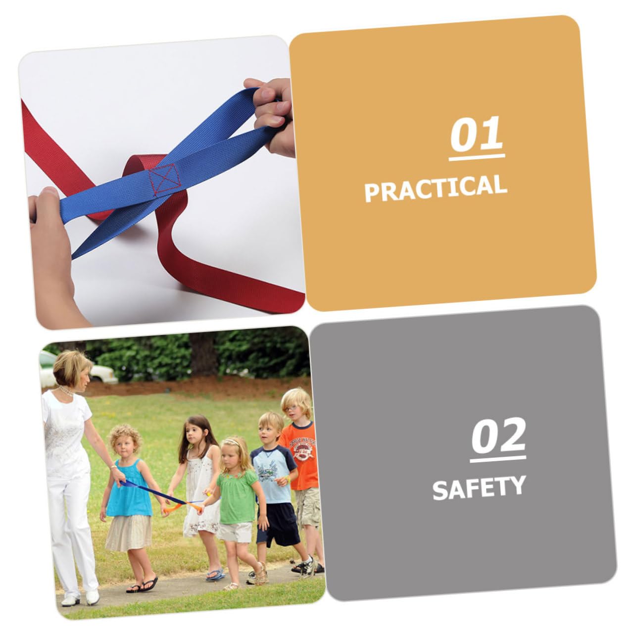 2pcs Walking Ropes for Outdoor Safety Wrist Leashes for Preschool Activities Comfortable Grip for Kindergarten Group Outings