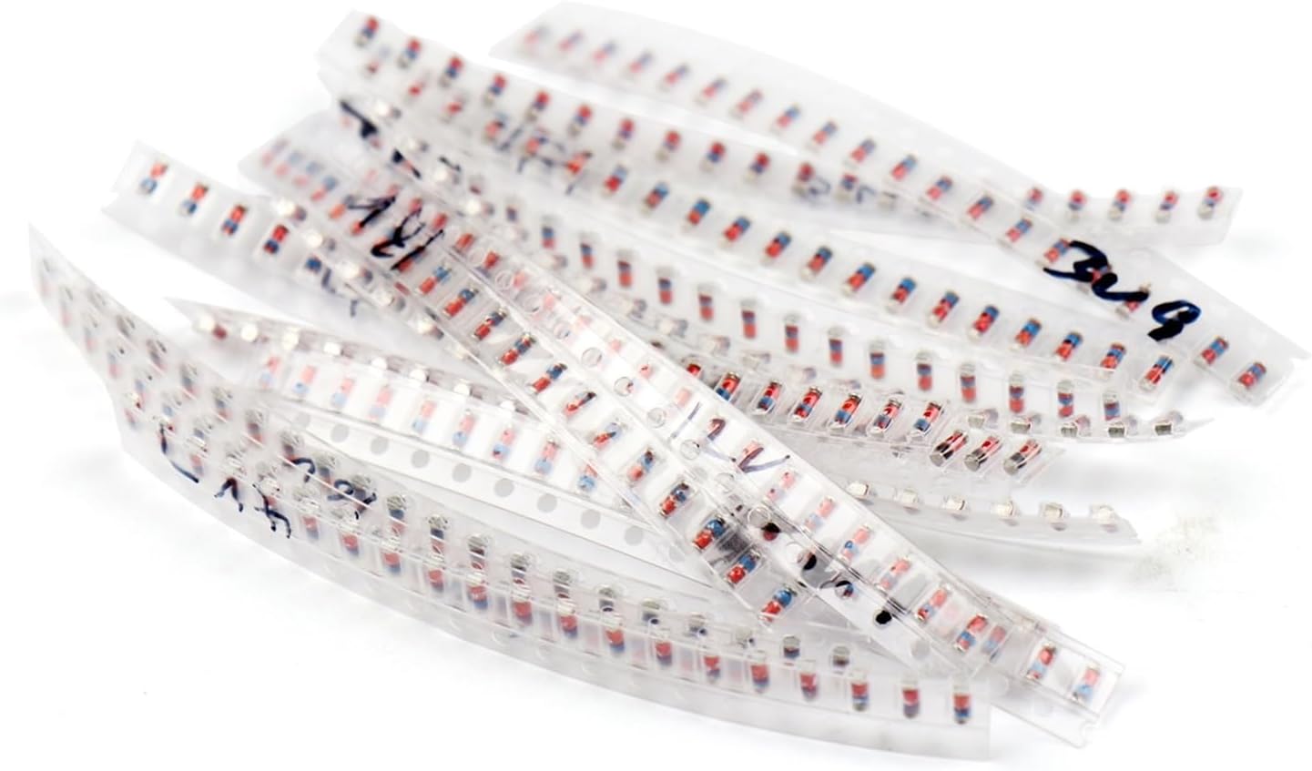 ALKOY 30 pcs/lot LL34 SMD Zener Diode Assortment Kit 1/2W 3V-24V 1N4148 15 Values ​​x 20 pcs Assortment Kit