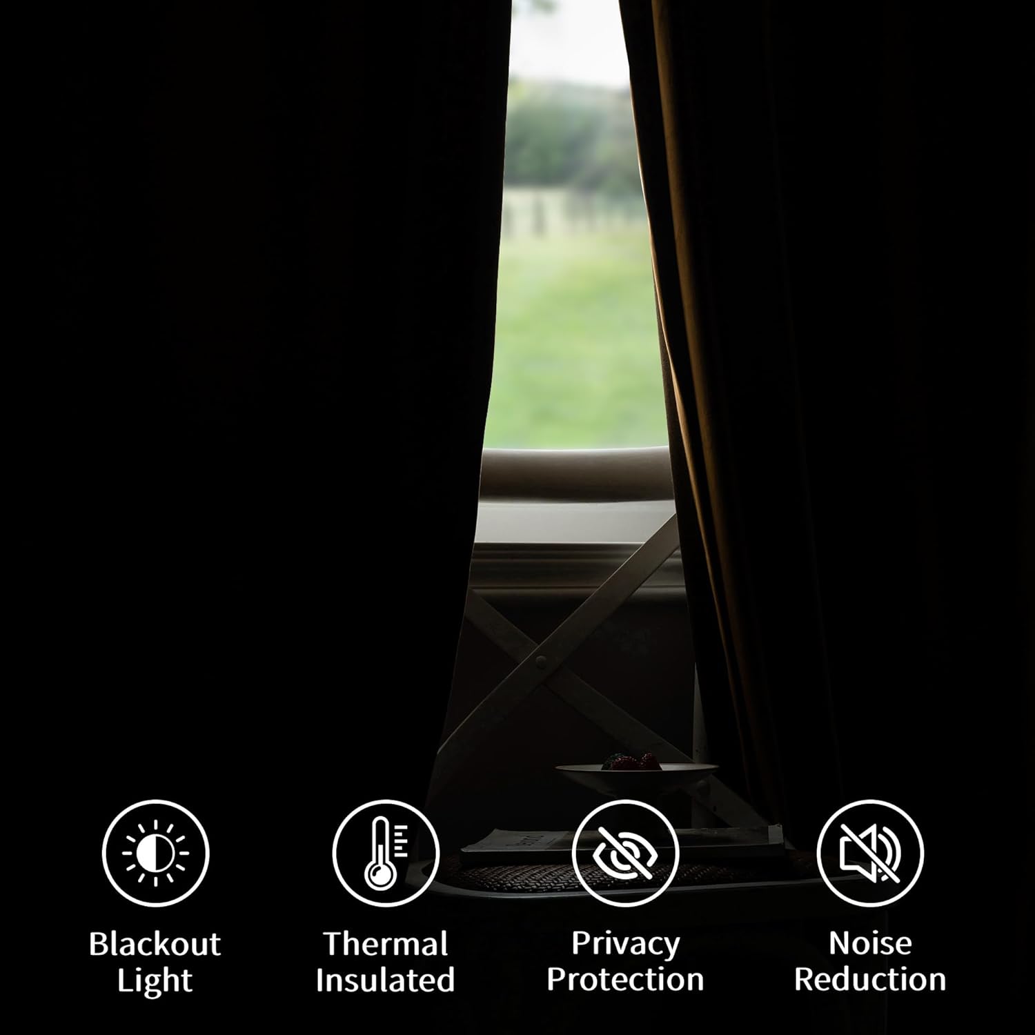 FMFUNCTEX Velvet Blackout Curtains Gold Brown Thermal Insulated Curtains for Bedroom Living Room Darkening Curtains 90 Inches Long Soft Luxury Heavy Rod Pocket Brown Drapes Dining Room 2 Panels Set