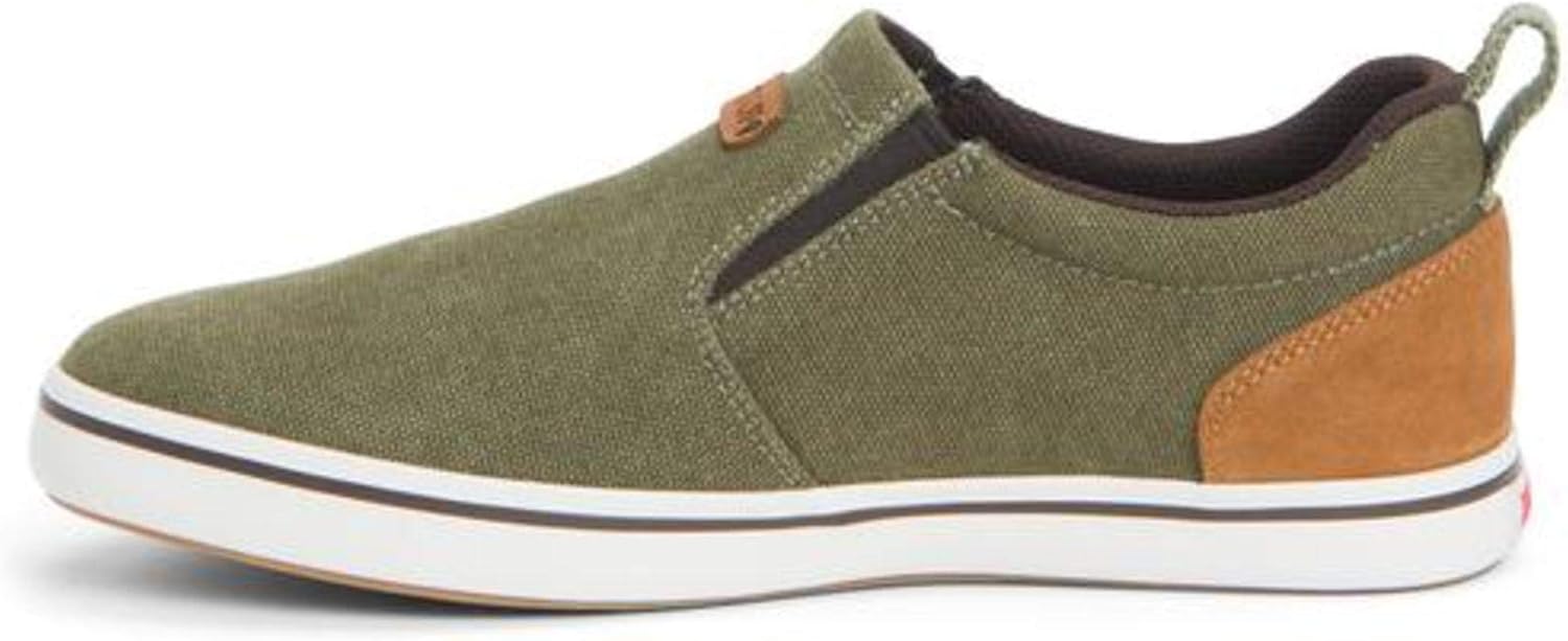 XTRATUF Men's Canvas Sharkbyte Deck Shoe Burnt Olive (XSB-300), 8.5 : Clothing, Shoes & Jewelry