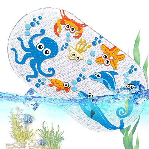 Miniatura 3 de Alfombrilla De Baño Antideslizante Para Bebés Con Alfombrilla Antideslizante Para Bañera O Ducha Duradero Pvc Resistente A Hongos Y Mohos Numerosas Ventosas Resistentes