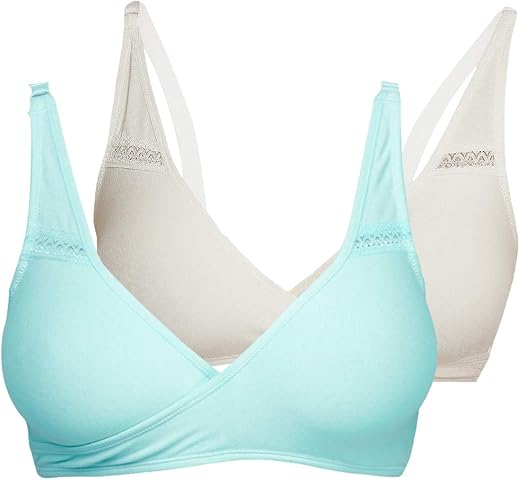 Inner Sense Organic Cotton Bamboo Nursing Bra for Women I Overlap Feeding Bra with High Coverage and Wire-Free Design I Sl...