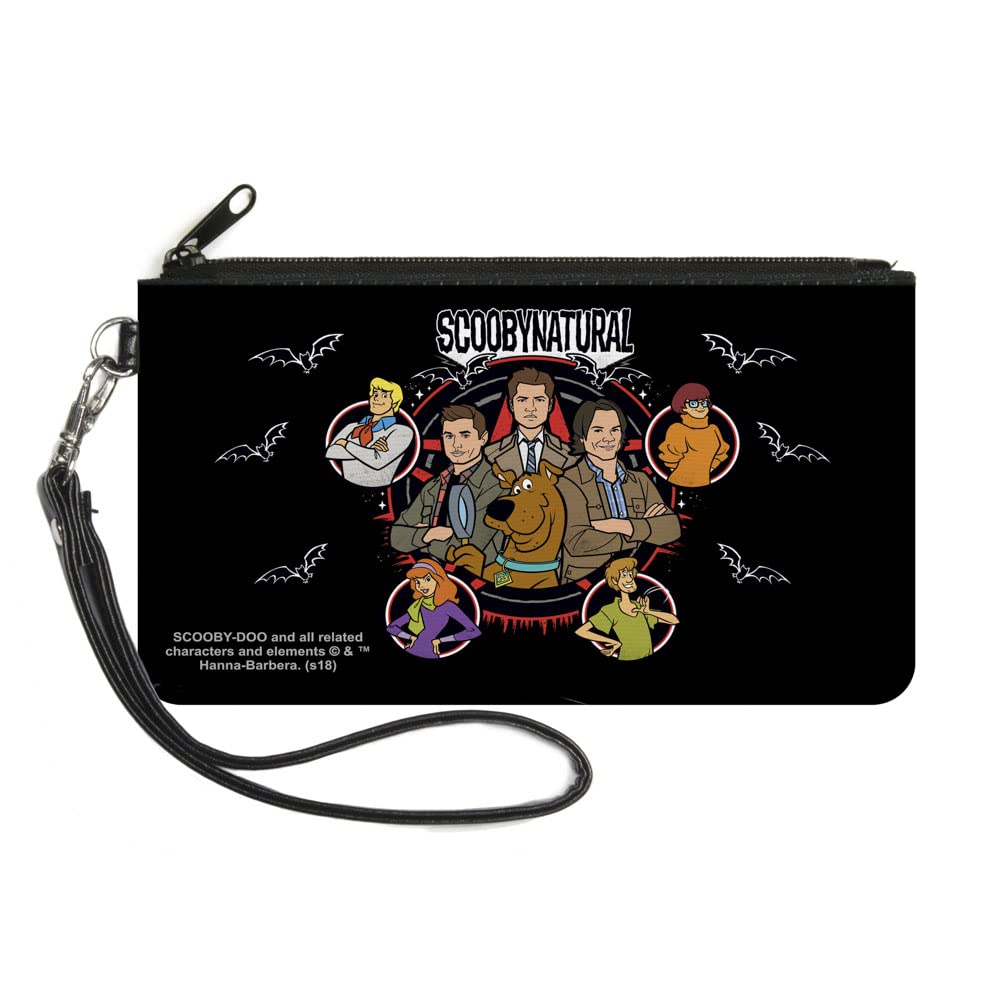 Buckle-Down Women's Scooby Doo Supernatural Standard Zip Wallet Small, 6.5" X 3.5"