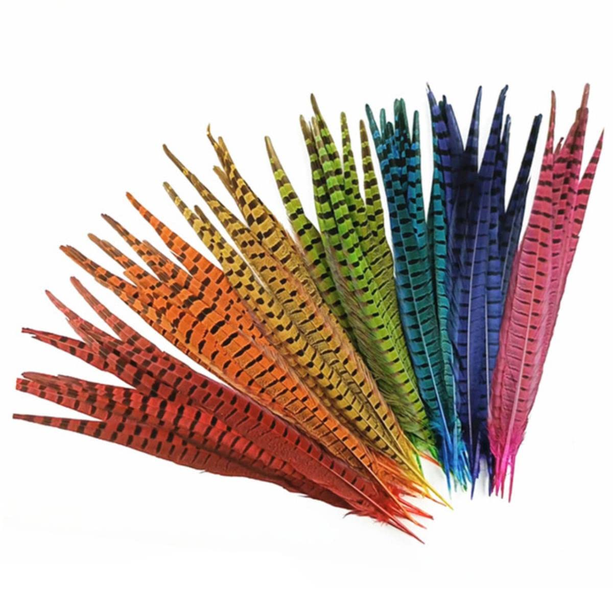 Plumes de faisan et d'autruche de 30-35cm pour décoration DIY, lot de 20 pièces colorées