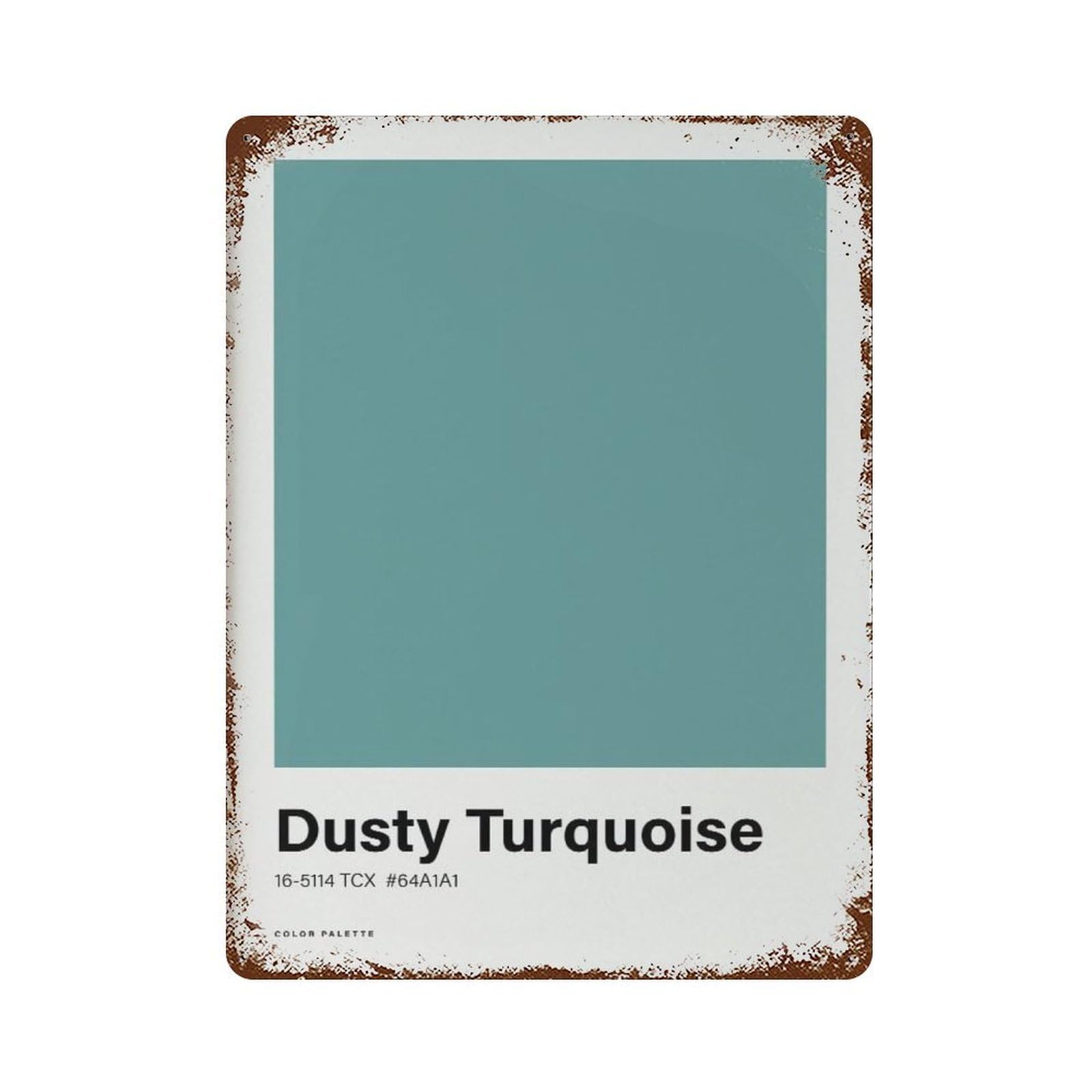 xiaoxiaoshen Dusty Turquoise Color Palette Minimalist Nordic Wall Decor Art Metal Tin Poster Modern Home Decor Art Home Bar Shop Decorations Vintage Sign 40x30cm