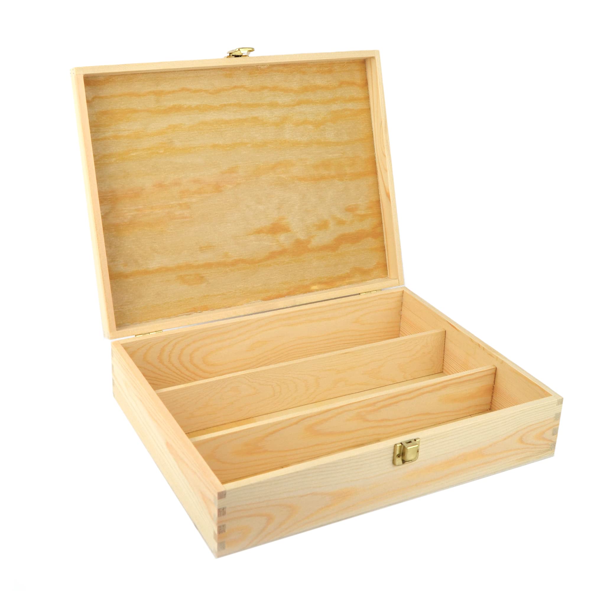 3 cajas de madera para vino con uno, dos y tres compartimentos para botella de vino estándar