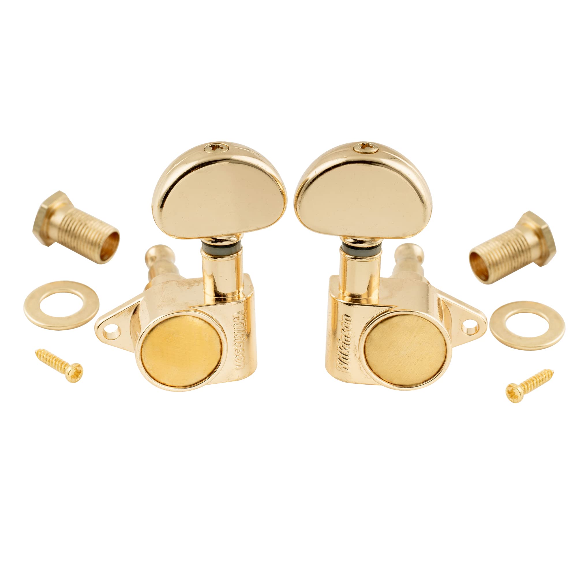 Wilkinson WJ303 3L3R Clavijas de Afinación Ratio 1:19 Clavijero para Guitarra Eléctrica o Acústica Epiphone USA Les Paul SG, Dorado
