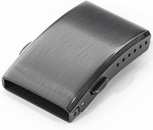 watchdives Watch Buckle 18mm/20mm/22mm Fold Safety Milled Clasp Replacement Stainless Steel Watchband Clasp Black, 16mm