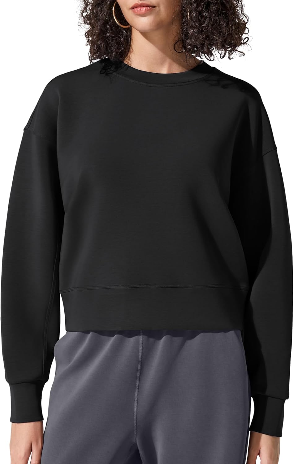 G4Free Smoofit Modal Soft Women's Sweatshirts Long Sleeve Crewneck Pullover Loose Fit Casual Tops - Image 2