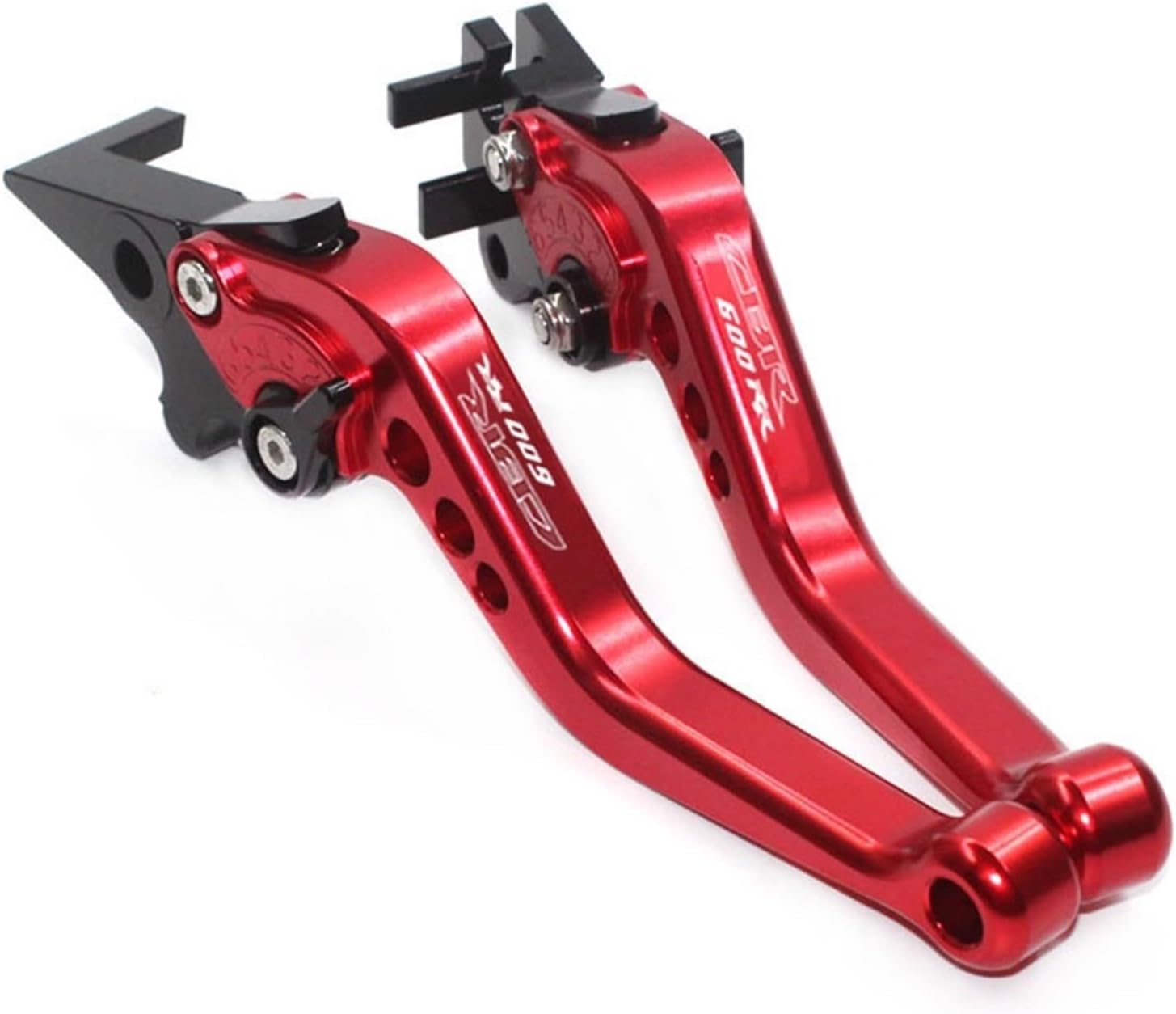 CNC Motorcycle Adjustable Short Clutch Brake Lever for CBR600RR CBR 600rr 2003 2004 2005 2006 Motorbike Accessories (Color : Black B)