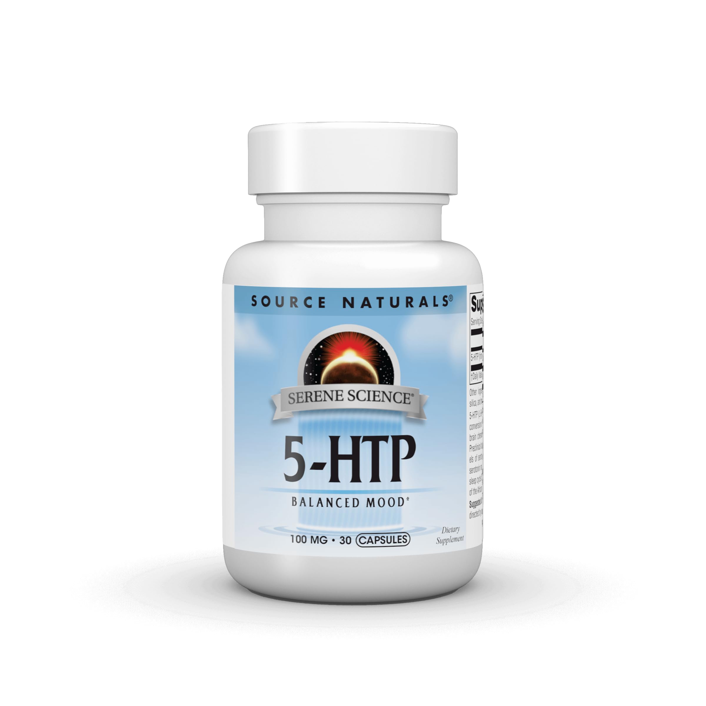 Source Naturals Serene Science 5-HTP, Balanced Mood* 100 mg - 30 Capsules