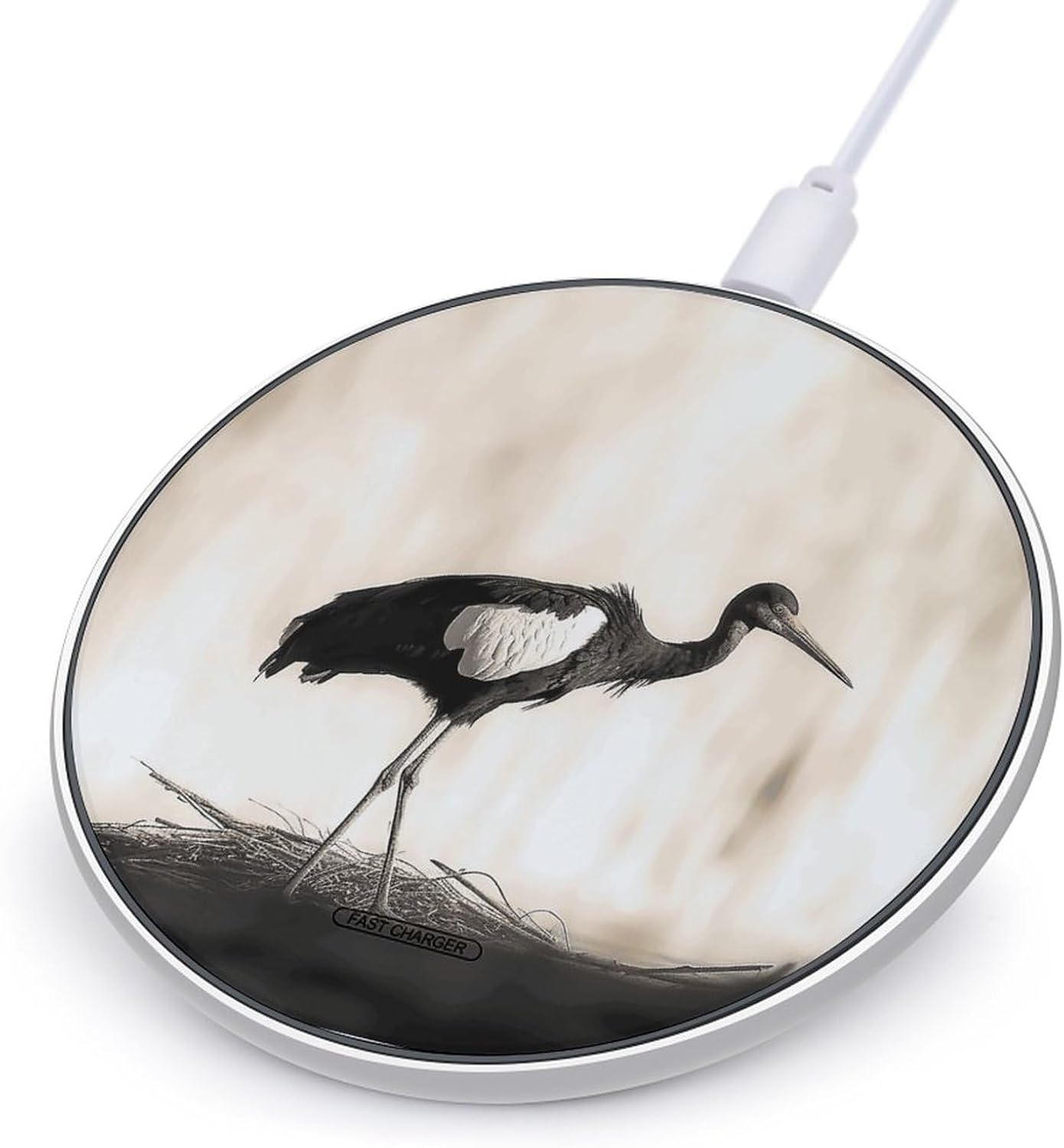 Wireless Charger with USB Cabled,10W Fast Wireless Charging Pad