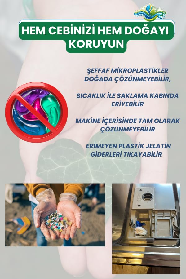 Nanopax Parlatıcılı Ultra Konsantre Toz Bulaşık Makinesi Deterjanı 2 x 1 kg (200 Yıkama) - Mikroplastik İçermez, Kireç Sökücü ve Yağ Çözücü Etkili
