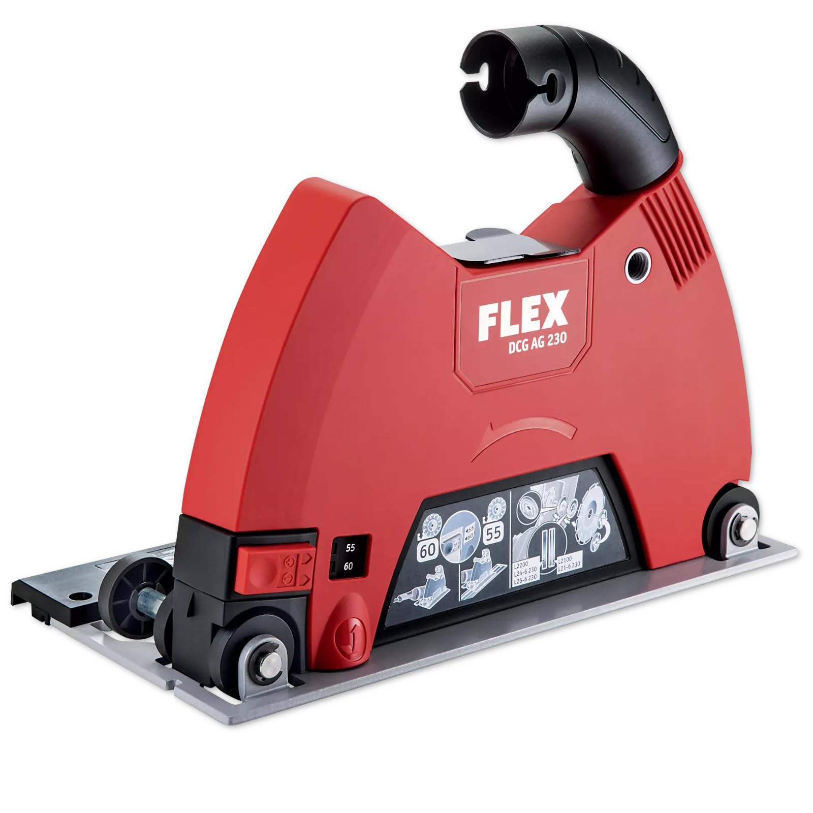 Carter de tronçonnage DCG AG 230 FLEX évite les projections disque 230mm